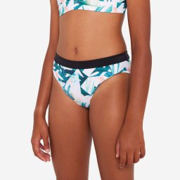 Slip de baie surf 900 Buddy Imprimeu floral Roz Nero Fete