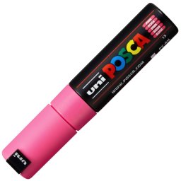 Marker UNI Posca PC-8K, varf tesit, 8.0mm, roz