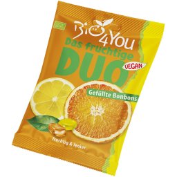 Bomboane duo cu portocala si lamaie bio 75g