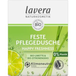 Gel de dus solid cu lime bio si lemongras bio Happy Freshness 50g