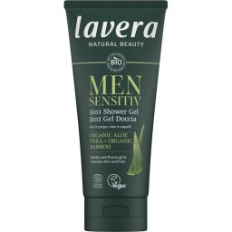 Gel de dus sensitiv 3 in 1 cu aloe vera bio si bambus bio, pentru barbati 200ml