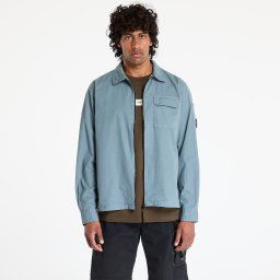 Jacheta C.P. Company Organic Gabardine Full Zip Overshirt Stormy Weather