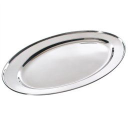 Tava pentru servire Kinghoff KH 1232, 40 cm, Ovala, Inox