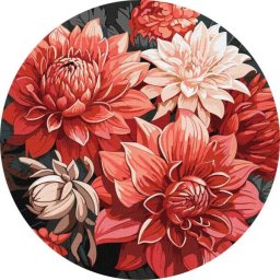 Ideyka: Colorare după numere buchet - 39 cm