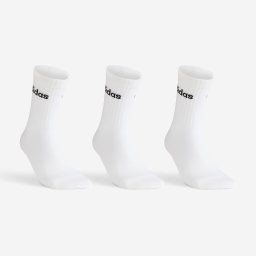 Set Șosete Lungi Tenis x 3 Alb