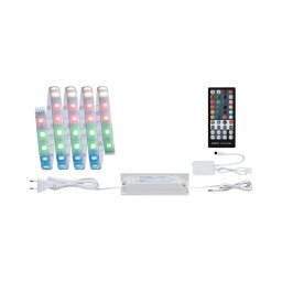 Paulmann 70627 - Bandă LED RGB MAXLED, 18 W, reglabilă, 1,5 m, 230 V, cu telecomandă