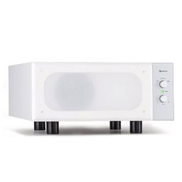 Auna Line 501 Slim, subwoofer, bass reflex, activ, 80 W RMS, 50 - 100 Hz, 4 Ohm (AV2-Linie501 SlSW-WH)