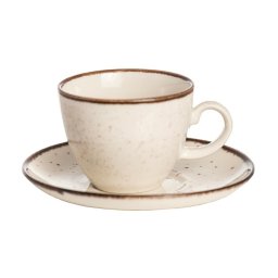 NAXOS - Serviciu de ceai / cappuccino portelan (6 persoane - 12 piese)