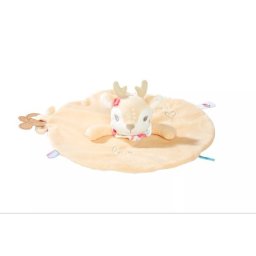 Nicotoy: Pătură de bebeluș cu model căprioară - 24 x 24 cm