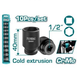 TOTAL - Set chei tubulare de impact - 10 buc