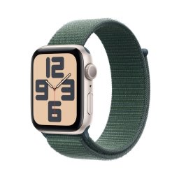 Smartwatch Watch SE GPS 44 mm Starlight Aluminium Case with Lake Green Sport Loop