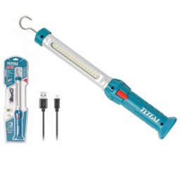 TOTAL - LAMPA PORTABILA CU LED - BATERIE REINCARCABILA LI-POLIMER - 3.5W