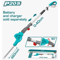 TOTAL - TRIMMER PENTRU GARD VIU 20V (NU INCLUDE ACUMULATOR)