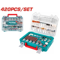 TOTAL - SET 420 ACCESORII PENTRU MINI POLIZOR