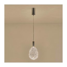Lustră LED pe cablu LED/6,3W/230V 3000K crom lucios d. 14 cm
