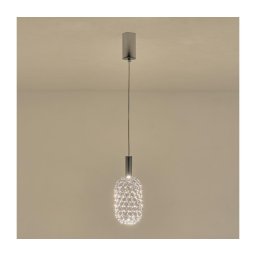 Lustră LED pe cablu LED/6,3W/230V 3000K crom lucios d. 13 cm