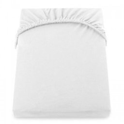 Cearceaf De Pat Cu Elastic 200*200+25 Cm Yuny Mally Home – 100%Bbc - Alb