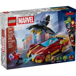 Lego Marvel Super Heroes 76310 - Masina lui Iron Man si Black Panther vs. Hulk cel rosu