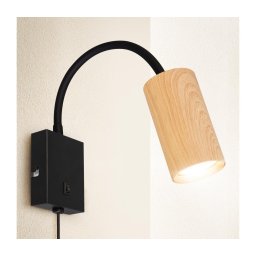 Lampă flexibilă de perete Brilagi SELE 1xGU10/30W/230V negru/bej