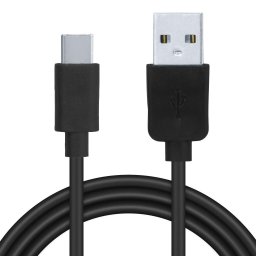 CABLU alimentare si date SPACER, pt. smartphone, USB 2.0 (T) la USB Type-C (T), PVC, 2.1A, Retail pack, 1m, Negru, "SPDC-TYPEC-PVC-BK-1.0
