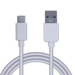 CABLU alimentare si date SPACER, pt. smartphone, USB Type-C (T) la USB Type-C(T), 1m, Alb "SPDC-TYPEC-TYPEC-PVC-W-1.0