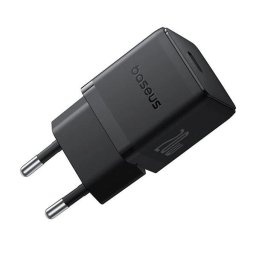 INCARCATOR retea Baseus Palm, Quick Charge 20W, 1 x USB Type-C, 5V-3.0A, include cablu USB Type-C la USB Type-C, 1m, Negru "P10111602113-01