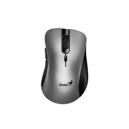 Mouse wireless Genius, Ergo 8100S, 2.4GHz, optic, silentios, 1600 dpi, 6 butoane, argintiu
