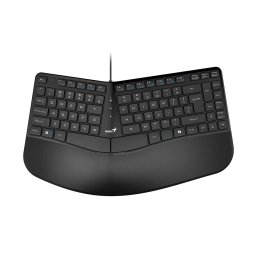 Tastatura GENIUS USB, Ergo KB-700, 104 taste, 12 functii, palm rest, AI, cablu 1.5m, negru