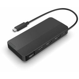 Statie de docare Lenovo 40B90100EU, USB 3.2 Gen 1 Type-C, 4K Ultra HD, 2 porturi USB, 20x120x55mm, Negru