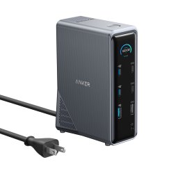 DOCKING Station Anker Prime, porturi USB Type-C x 4, USB 3.1 gen2 x 5, HDMI 4K , display LED, negru, "A83B63A1