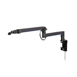 Brat de microfon Endorfy EY0A010, Broadcast Low Profile Boom, reglabil, greutate maxima suportata 2 kg, Negru