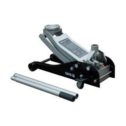 Yato - YT-1721 - Cric auto hidraulic tip crocodil, 457 mm, 2.5 T, roti de transport, actionare cu pedala