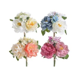 Buchet bujori si hortensie din flori artificiale