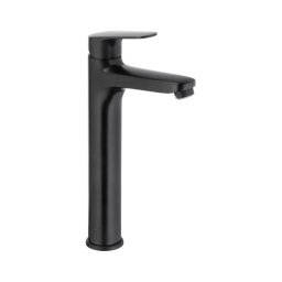 Baterie umyvadlová KFA Armatura 5552-712-81 + výpusť OTAVA 30,2 cm matná černá