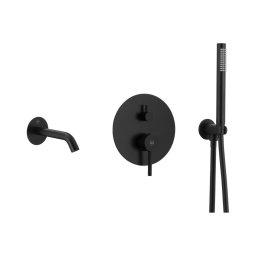 Set de cadă cu baterie ascunsă KFA Armatura 5039-401-81 MOZA negru mat