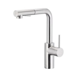 Baterie de chiuvetă cu cap de duș extractibil KFA Armatura 6623-110-22 DUERO BASIC oțel inoxidabil