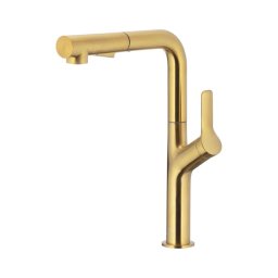 Baterie de chiuvetă cu cap de duș extractibil KFA Armatura 6623-220-31 DUERO DESIGN auriu