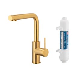 Baterie pentru apă filtrată KFA Armatura 6623-912-31 DUERO PURE auriu + filtru