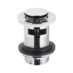 Ventil de lavoar cu preaplin KFA Armatura 660-354-00 CLICK-CLACK d. 6,2 cm crom lucios