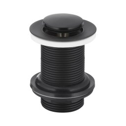 Ventil de lavoar fără preaplin KFA Armatura 660-353-81 CLICK-CLACK d. 6,2 cm negru mat