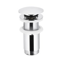 Ventil de lavoar fără preaplin KFA Armatura 660-253-00 CLICK-CLACK d. 6,6 cm crom lucios