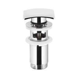 Ventil de lavoar cu preaplin KFA Armatura 660-454-00 CLICK-CLACK 7x7 cm crom lucios