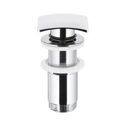 Ventil de lavoar fără preaplin KFA Armatura 660-453-00 CLICK-CLACK 7x7 cm crom lucios
