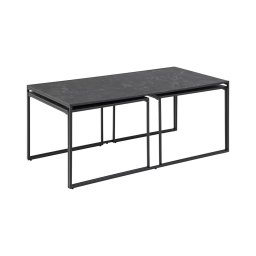 Set de 3 măsuțe de cafea ALMA, antracit