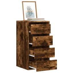 Dulap colt cu sertare stejar fumuriu 40x41x76 cm lemn prelucrat GartenMobel Dekor