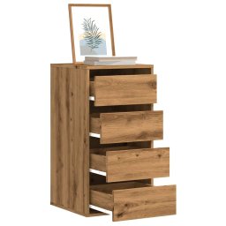 Dulap colt sertare stejar artizanal 40x41x76 cm lemn prelucrat GartenMobel Dekor