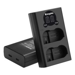 Incarcator KingMa BM058 USB dual LCD EN-EL15 replace Nikon D7000 D7100 D7200 D800 D800E D810 D600 D610 1 V1