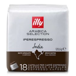 Cafea Illy 18 capsule iperespresso India cu cofeina