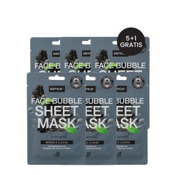 PROMO 5+1 GRATIS Sence Beauty Masca de fata 20 ml Charcoal