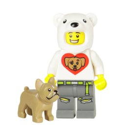 Lego Minifigures - Boy with Bulldog